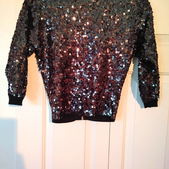 Guess Los Angeles: Sequin Zip-up Jacket - Picture 4 of 4